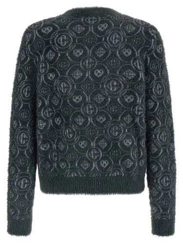 Casablanca Gray Wool Men's Cardigan - Casablanca - Modalova