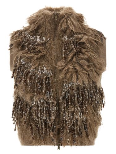 Wool Sleeveless Women's Jacket - Brunello Cucinelli - Modalova