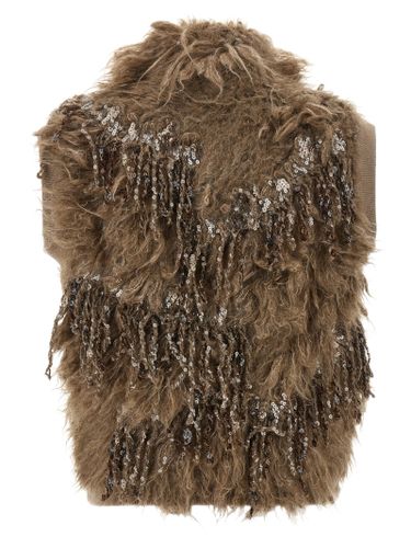 Wool Sleeveless Women's Jacket - Brunello Cucinelli - Modalova