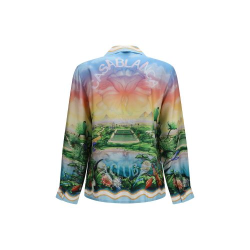 Silk Pattern Men's Shirt - Casablanca - Modalova