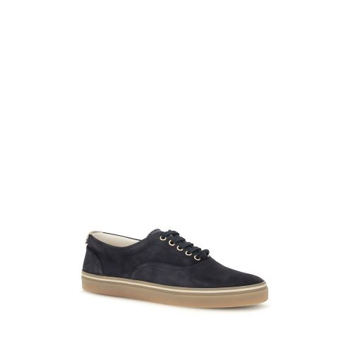 Suede Leather Low Top Men's Sneakers - Brunello Cucinelli - Modalova