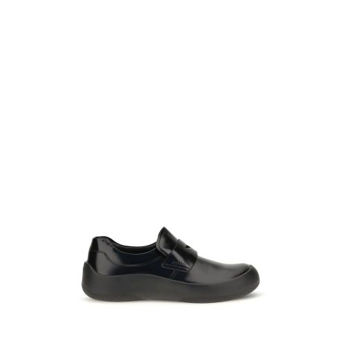 Calf Leather Bos Taurus Slip-On Men's Loafers - Prada - Modalova