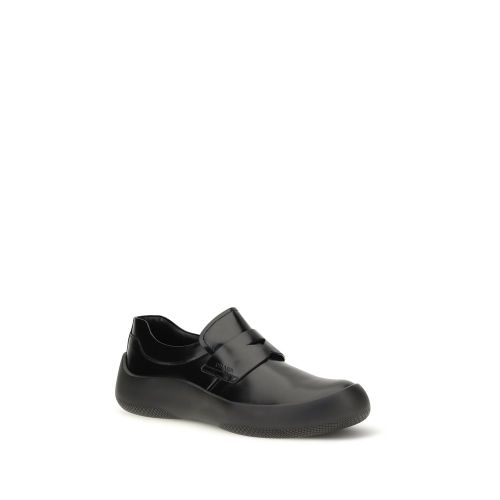 Calf Leather Bos Taurus Slip-On Men's Loafers - Prada - Modalova