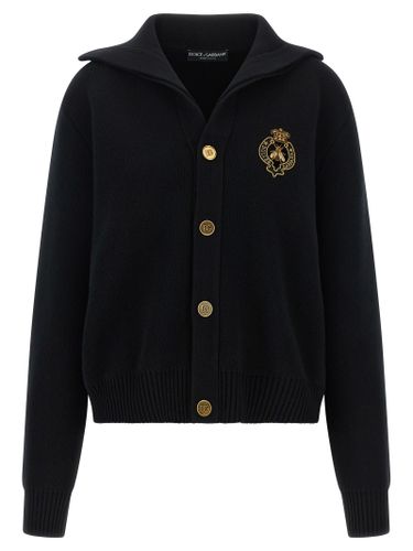 Virgin Wool Men's Cardigan - Dolce & Gabbana - Modalova
