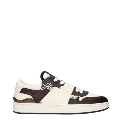 Leather Low Top Men's Sneakers - Jimmy Choo - Modalova