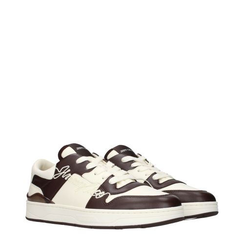 Leather Low Top Men's Sneakers - Jimmy Choo - Modalova
