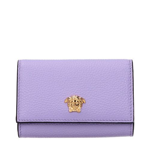 Leather Women's Wallet - Versace - Modalova