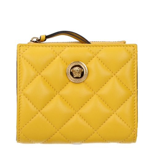 Leather Women's Wallet - Versace - Modalova
