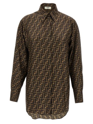 Fendi Brown Silk Women's Blouse - Fendi - Modalova