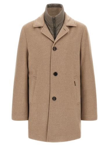 MooRER Beige Wool Men's Coat - MooRER - Modalova