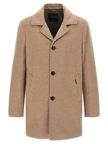 MooRER Beige Wool Men's Coat - MooRER - Modalova