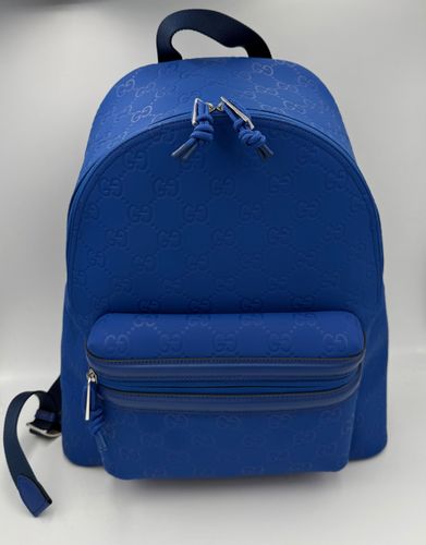 GG Leather Blue Backpack (Pre-Owned) - Gucci - Modalova