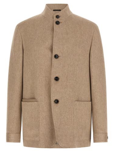 Cashmere Full-Length Men's Jacket - ZEGNA - Modalova