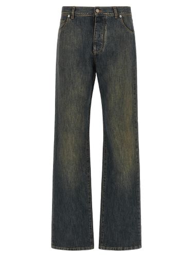 Cotton Straight-Leg Men's Jeans - Fendi - Modalova