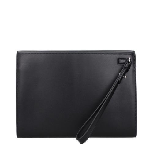 Leather Clutch Men's Bag - Ferragamo - Modalova