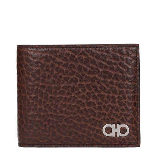 Leather Men's Wallet - Ferragamo - Modalova