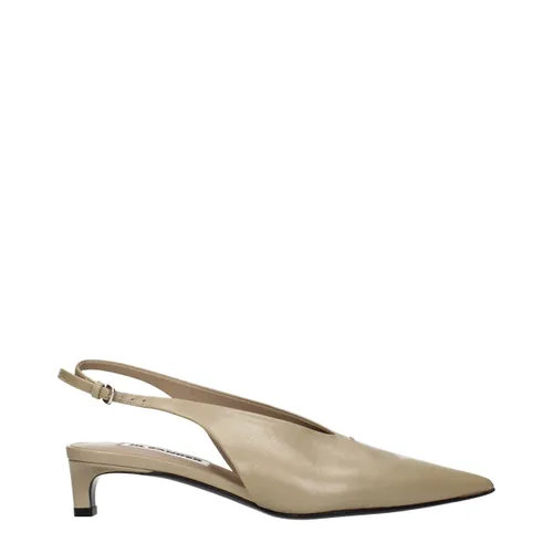 Leather Mid Heel Women's Pumps - Jil Sander - Modalova