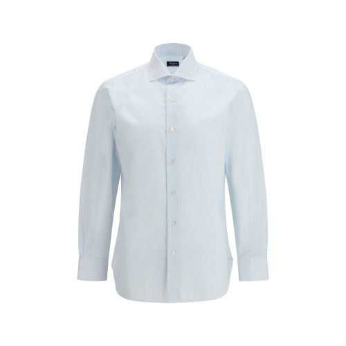 Cotton Pattern Men's Shirt - Finamore - Modalova