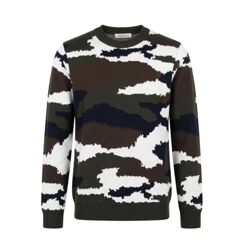 Green Wool Men Men's Sweater - Roberto Pepe Luxury - Modalova