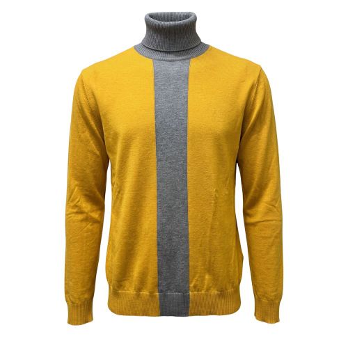 Yellow Wool Men's Men's Sweater - Roberto Pepe Luxury - Modalova
