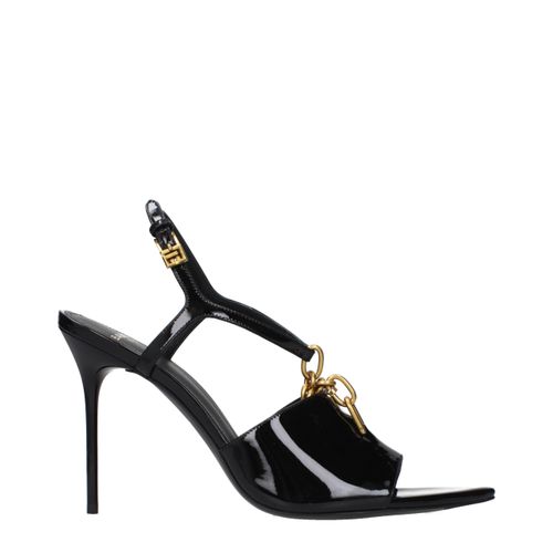 Leather Stiletto Heel Women's Sandals - Balmain - Modalova