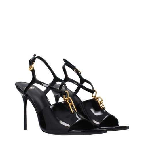 Leather Stiletto Heel Women's Sandals - Balmain - Modalova
