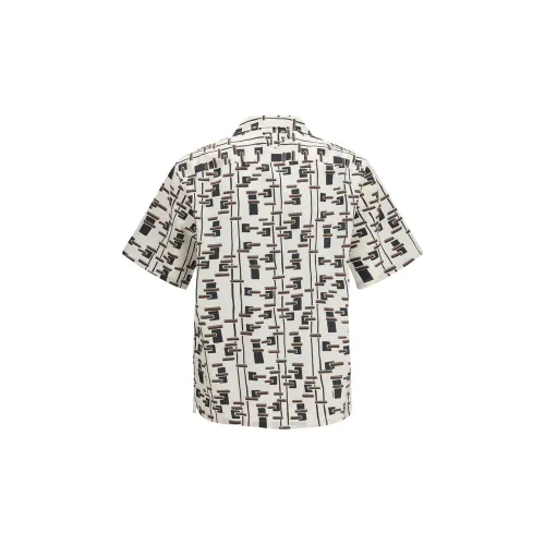 Cotton Pattern Men's Shirt - Prada - Modalova