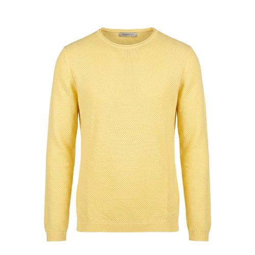 Yellow Cotton Men Men's Sweater - Roberto Pepe Luxury - Modalova