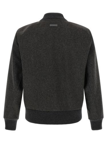 Virgin Wool Men's Bomber - Lardini - Modalova