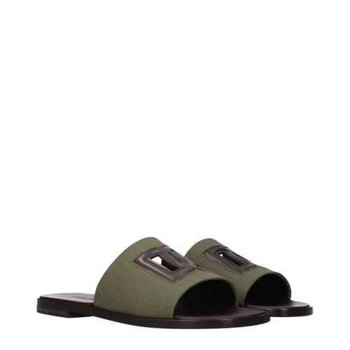 Fabric Men's Slippers - Dolce & Gabbana - Modalova