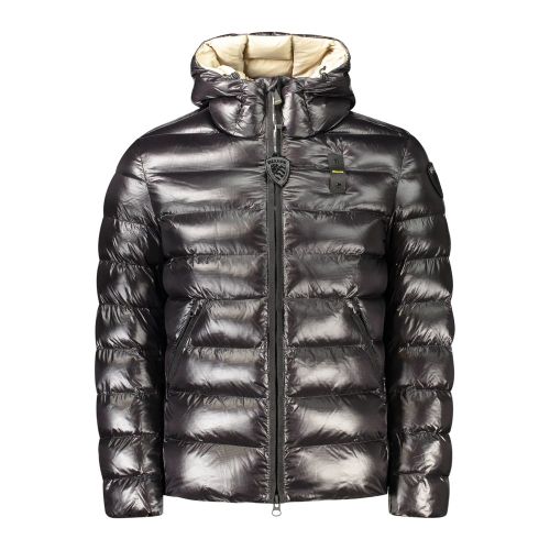 Nero Polyamide Men's Men's Jacket - Blauer - Modalova