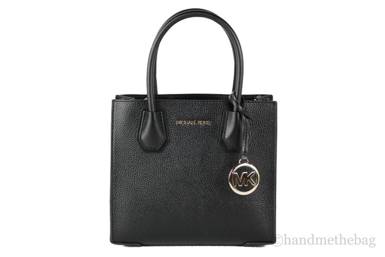 Mercer Medium Leather Messenger Crossbody Handbag (Black Women's Solid) - Michael Kors - Modalova