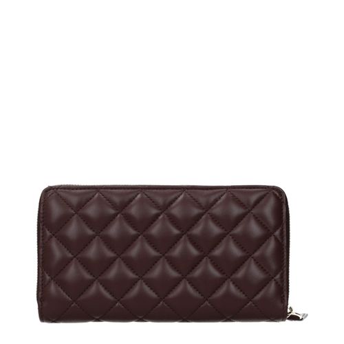 Leather Women's Wallet - Versace - Modalova