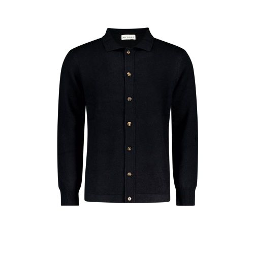 Autore Black Wool Men's Cardigan - Autore - Modalova