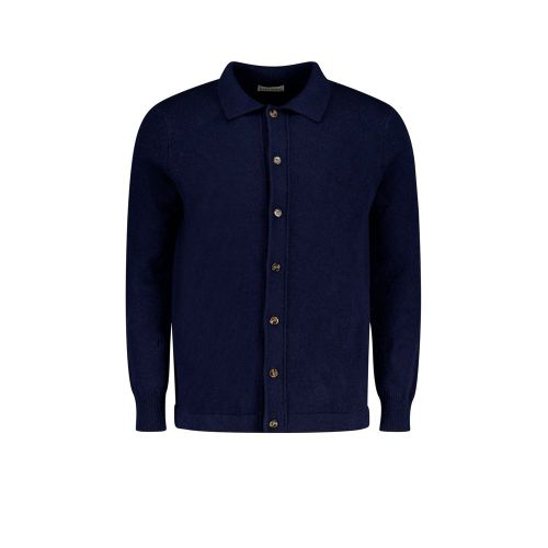 Autore Blue Wool Men's Cardigan - Autore - Modalova