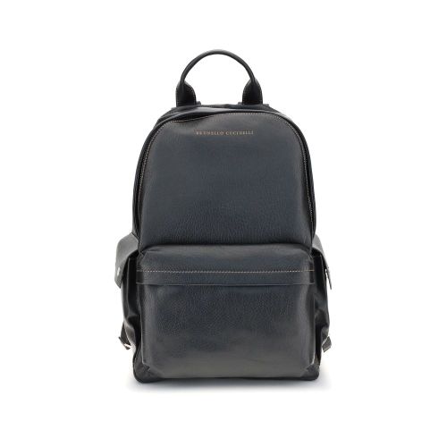 Calf Leather Bos Taurus Men's Handbag - Brunello Cucinelli - Modalova