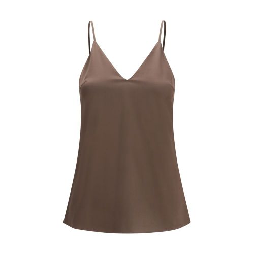 Silk Sleeveles Women's T-Shirt - Brunello Cucinelli - Modalova