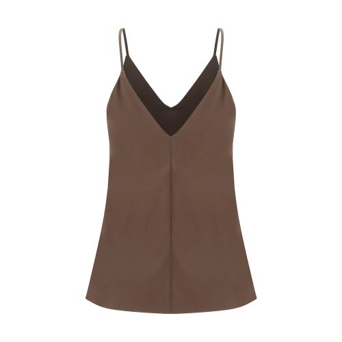 Silk Sleeveles Women's T-Shirt - Brunello Cucinelli - Modalova