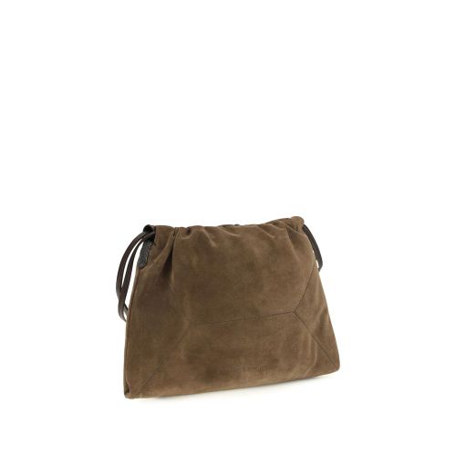 Calf Leather Bos Taurus Shoulder Women's Bag - Brunello Cucinelli - Modalova