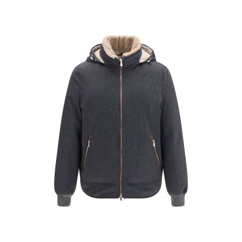 Wool Oves Aries Shell Men's Jacket - Brunello Cucinelli - Modalova