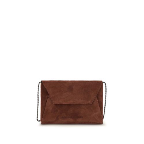 Calf Leather Bos Taurus Shoulder Women's Bag - Brunello Cucinelli - Modalova