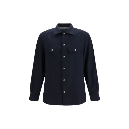 Wool Oves Aries Men's Shirt - Brunello Cucinelli - Modalova