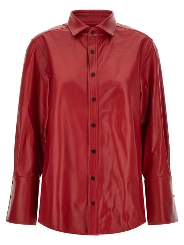 CO Red Lamb Leather Women's Blouse - CO - Modalova