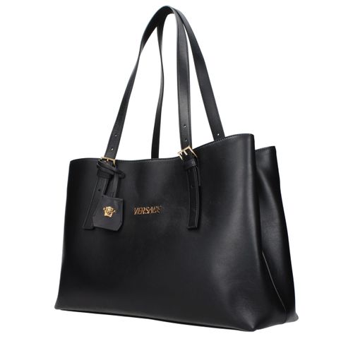 Leather Shoulder Women's Bag - Versace - Modalova
