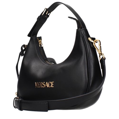 Leather Women's Handbag - Versace - Modalova