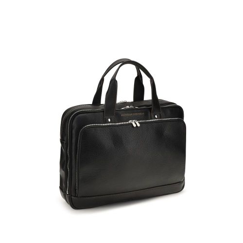 Calf Leather Bos Taurus Men's Handbag - Brunello Cucinelli - Modalova