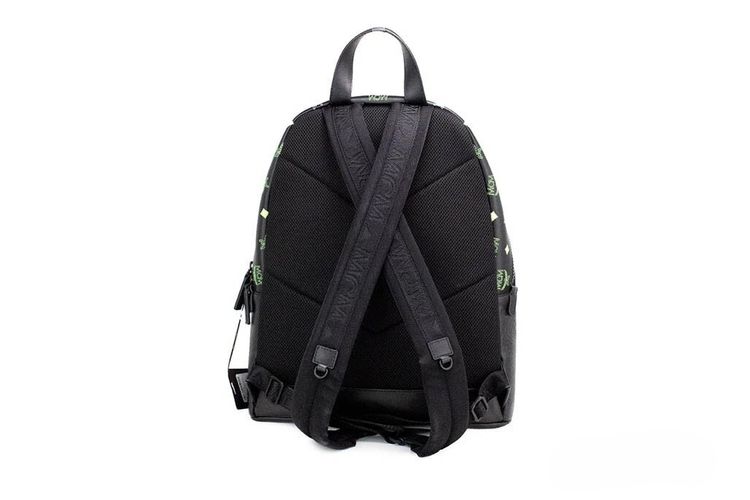 Color Splash Visetos Green Purple Medium Mixed Leather Backpack Men's Bookbag - MCM - Modalova