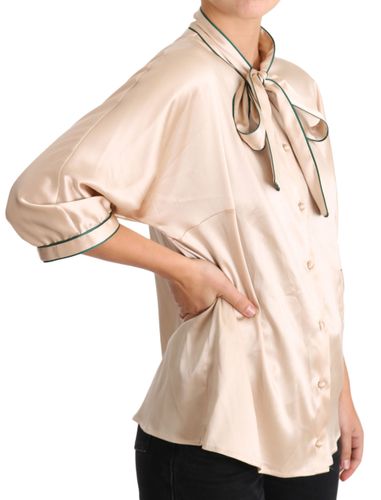 Ribbon Silk Stretch Top Women's Blouse - Dolce & Gabbana - Modalova