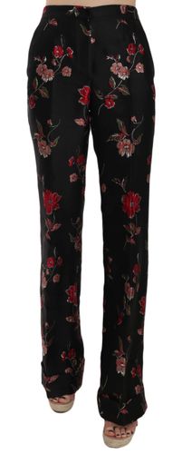 Floral Print Boot Cut Trouser Women's Pants - Dolce & Gabbana - Modalova