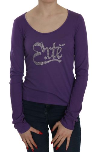 Crystal Embellished Long Sleeve Casual Women's Top - Exte - Modalova